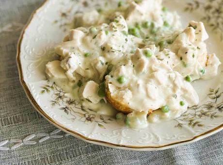 Creamed Chicken & Biscuits