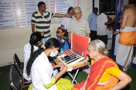 Celebrating 78th Independence Day and ..  Cataract Eye Camp -  SYMA Triplicane