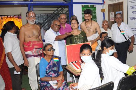 Celebrating 78th Independence Day and ..  Cataract Eye Camp -  SYMA Triplicane