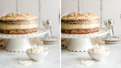 Lemon and coconut cake