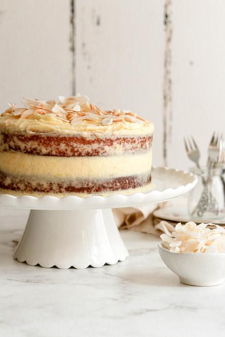 Lemon and coconut cake