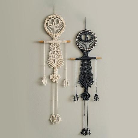 Human Skeleton Boho Macrame