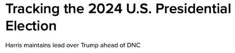 New Morning Consult Poll Has Harris With A 4-Point Lead