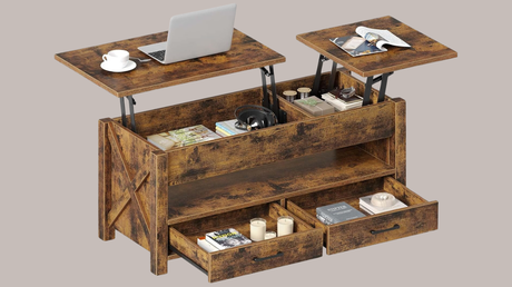 Seventable with Lift Top Coffee Table