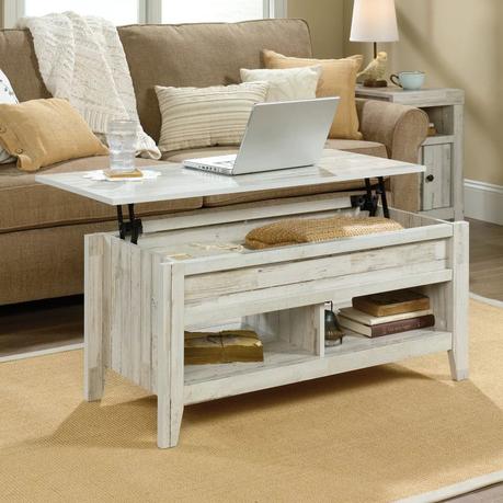 White Plank Orelia Lift Top Extendable Coffee Table with Storage