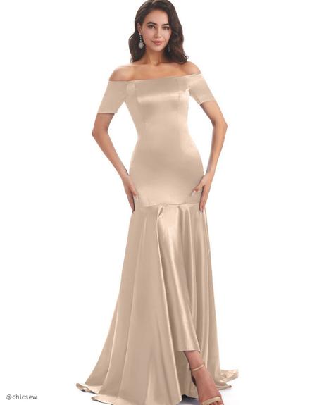 bridesmaid dresses ideas from chicsew High Low Taupe Bridesmaid Dresses