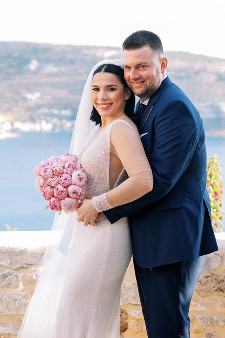 Romantic wedding in Mani with pink peonies | Eleni & Giannis Romantic wedding in Mani with pink peonies | Eleni & Giannis