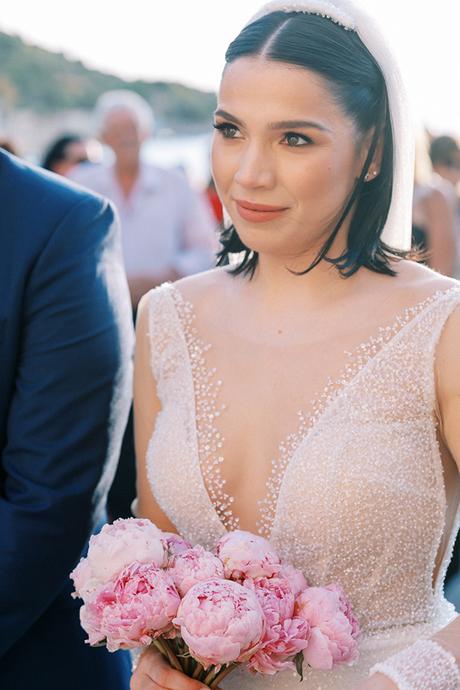 Romantic wedding in Mani with pink peonies | Eleni & Giannis Romantic wedding in Mani with pink peonies | Eleni & Giannis
