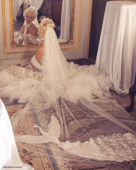 where to find vintage wedding dresses veil kimkassascouture