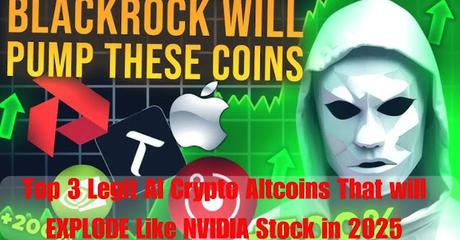 Top 3 Legit AI Crypto Altcoins That will EXPLODE Like NVIDIA Stock in 2025