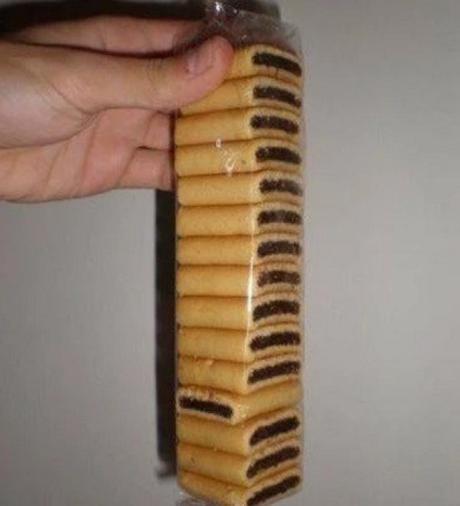 OCD test: one biscuit facing the wrong way