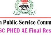 APSC PHED Final Result 2024 Check Official List