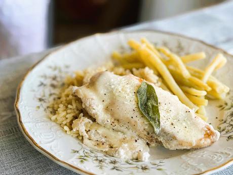 Chicken Sauteed with Cheese & Milk