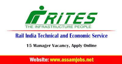 RITES Recruitment 2024 | 15 Manager Vacancy, Apply Online