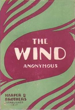 Original 1925 book cover for The Wind by Dorothy Scarborough.