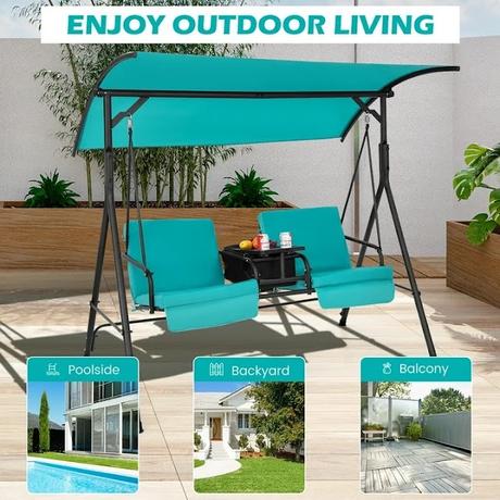 Is a porch swing with a cooler bag the ultimate way to enjoy outdoor relaxation?