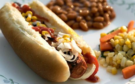 smoky vegan carrot dogs