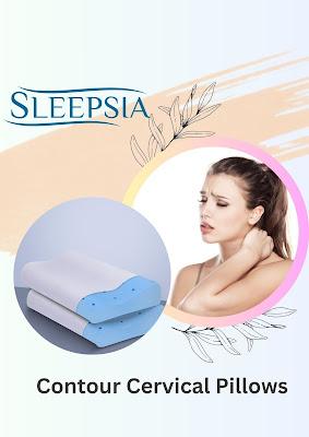 Contour cervical pillows