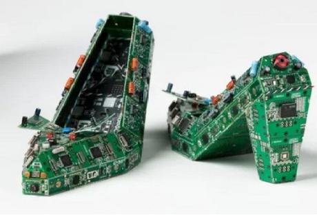 Shoes Made With Circuit Board