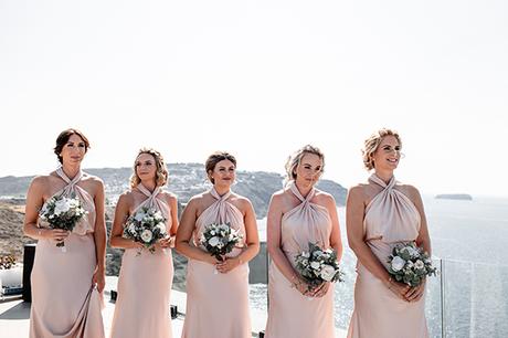 Elegant wedding in Santorini with pretty details  | Hannah & Nick