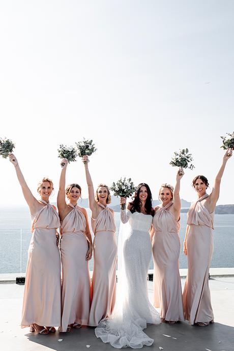 Elegant wedding in Santorini with pretty details  | Hannah & Nick