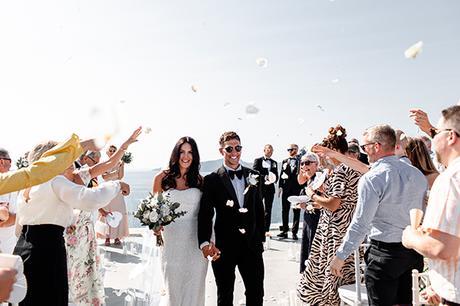 Elegant wedding in Santorini with pretty details  | Hannah & Nick