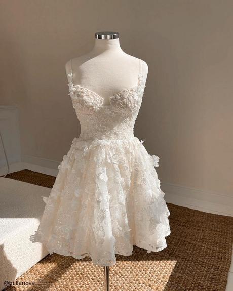 where to buy a wedding dress short lace wedding dress on a mannequin