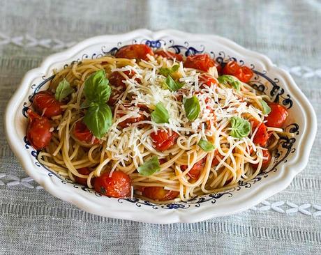 Roasted Balsamic Cherry Tomato Pasta