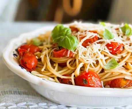 Roasted Balsamic Cherry Tomato Pasta