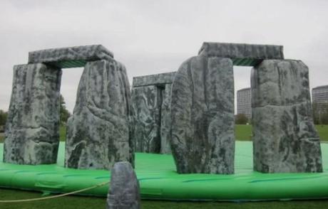 Inflatable replica of Stonehenge