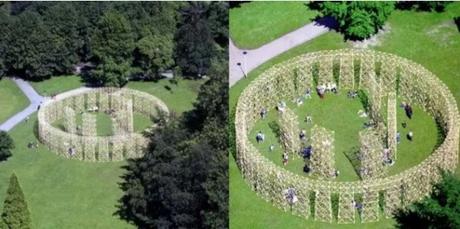 Stonehenge replica made of Bamboo