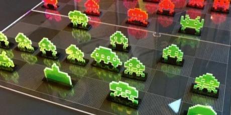 Space Invaders Chess Set