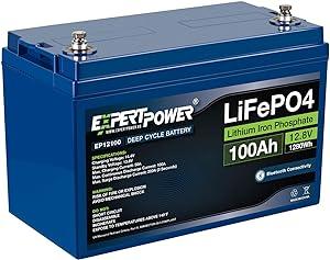 ExpertPower-12V-100Ah-Lithium-LiFePO4-Deep-Cycle-Battery