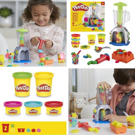 Image: Play-Doh Swirlin' Smoothies Toy Blender Playset