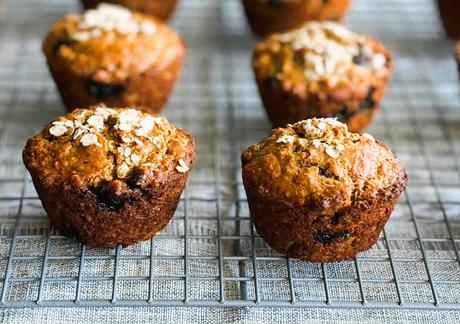 Maple Molasses Blueberry Muffins