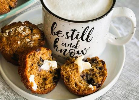 Maple Molasses Blueberry Muffins