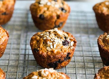 Maple Molasses Blueberry Muffins