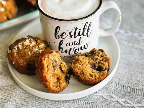 Maple Molasses Blueberry Muffins