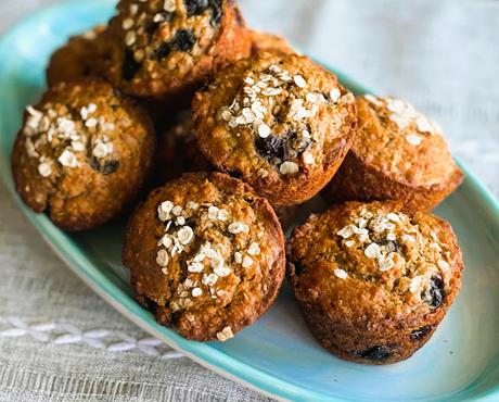 Maple Molasses Blueberry Muffins