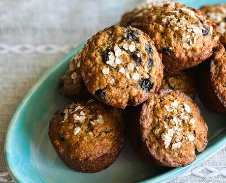 Maple Molasses Blueberry Muffins