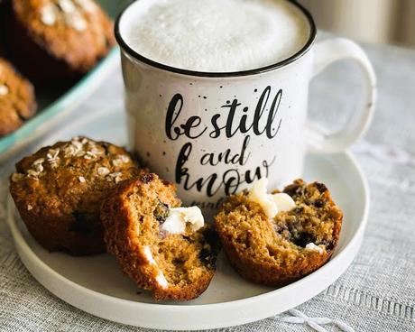 Maple Molasses Blueberry Muffins