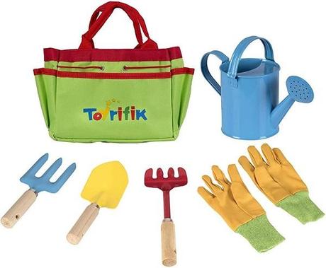 Toyrifik Little Gardener Tool Set with Garden Tools Bag