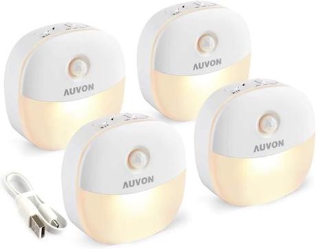 AUVON Rechargeable Motion Sensor Nightlight