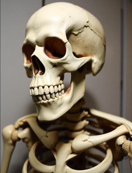 Image: Life Size Human Skeleton Bones with Movable Joints