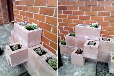 Make Your Own Cinder Block Planters