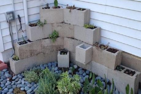 Make Your Own Cinder Block Planters