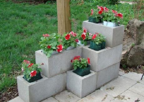 Make Your Own Cinder Block Planters