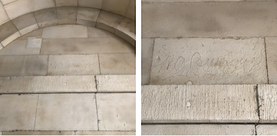 Graffiti at Horseguards Parade building