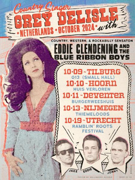 Grey DeLisle w/ Eddie Clendening and the Blues Ribbon Boys: on tour in The Netherlands