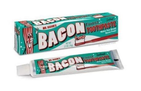 Bacon inspired toothpaste